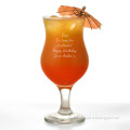 Personalised laser Engraved goblet Cocktail Glass set